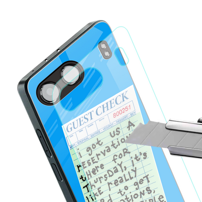 the reservation back phone cover | glass case for oneplus nord 4