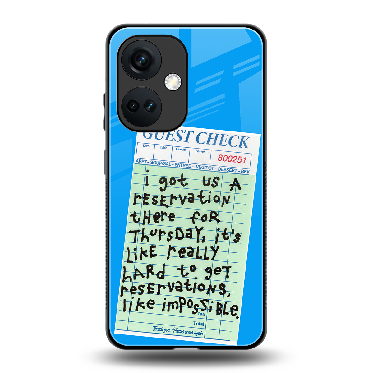 the reservation back phone cover | glass case for oneplus nord ce 3
