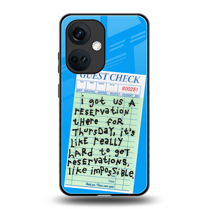 the reservation back phone cover | glass case for oneplus nord ce 3