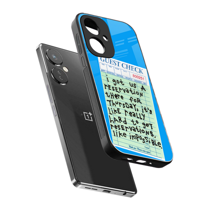 the reservation back phone cover | glass case for oneplus nord ce 3