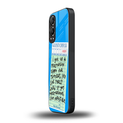 the reservation back phone cover | glass case for oneplus nord ce 4 lite