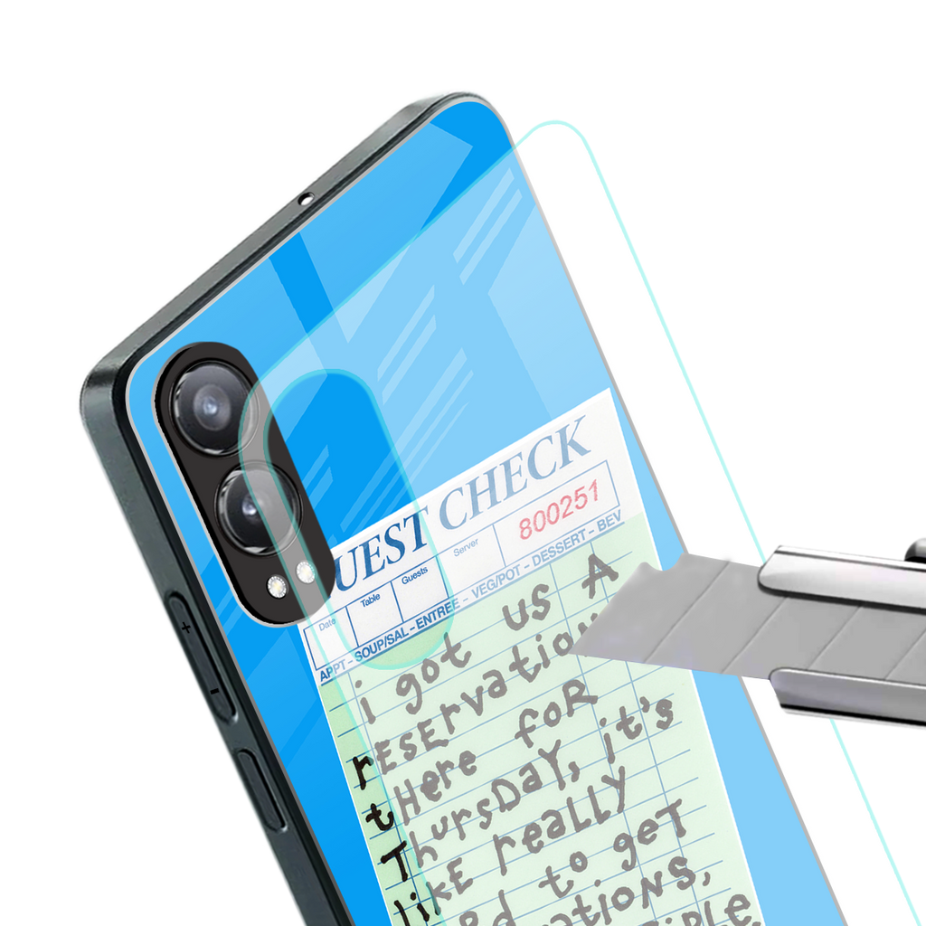the reservation back phone cover | glass case for oneplus nord ce 4 lite