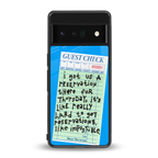 the reservation back phone cover | glass case for google pixel 6 pro