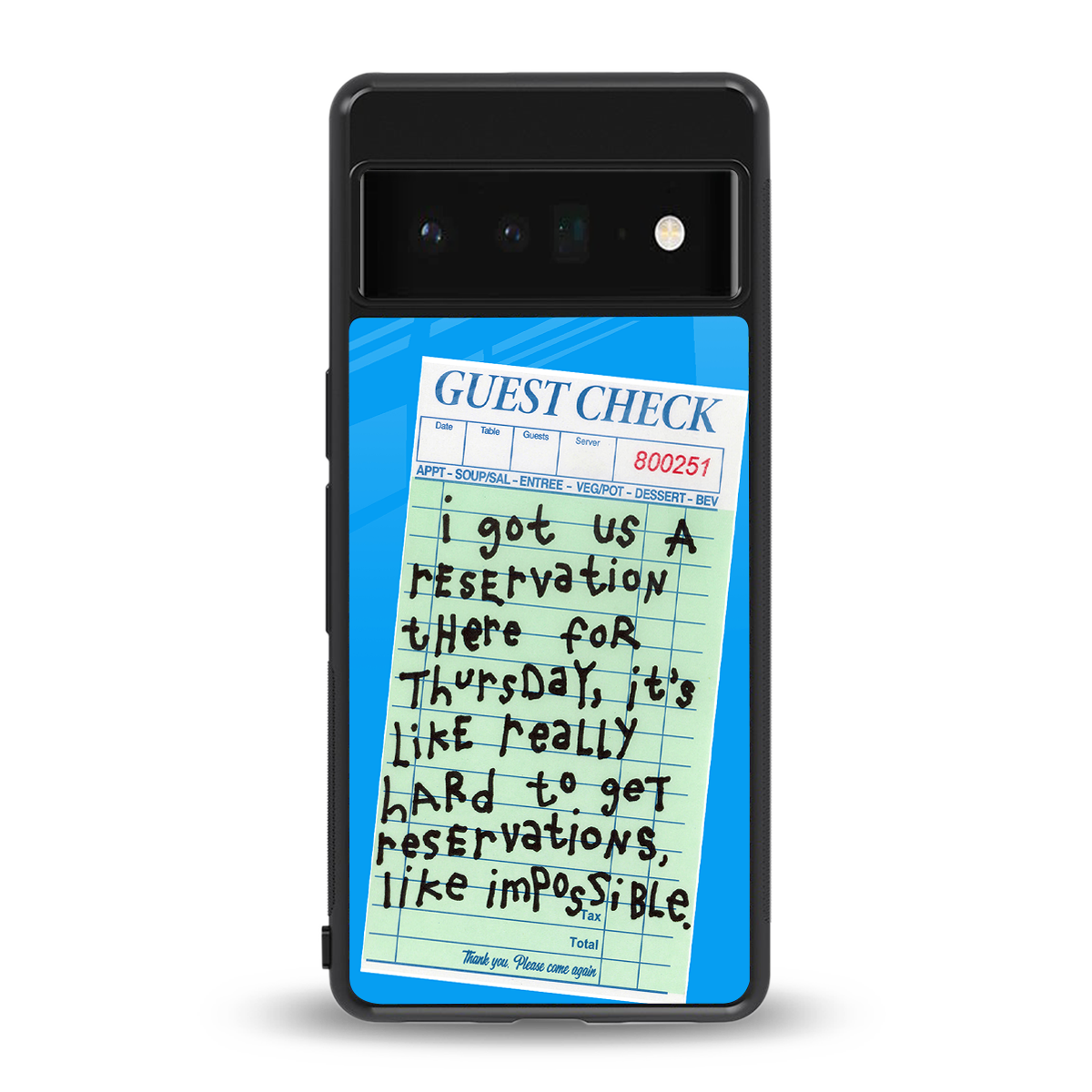 the reservation back phone cover | glass case for google pixel 6 pro