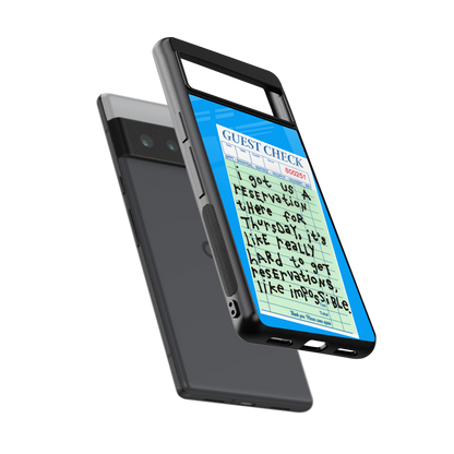 the reservation back phone cover | glass case for google pixel 6 pro