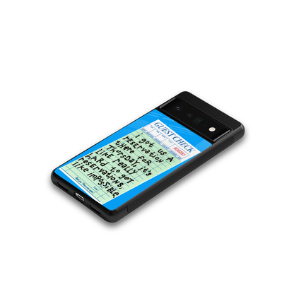 the reservation back phone cover | glass case for google pixel 6 pro