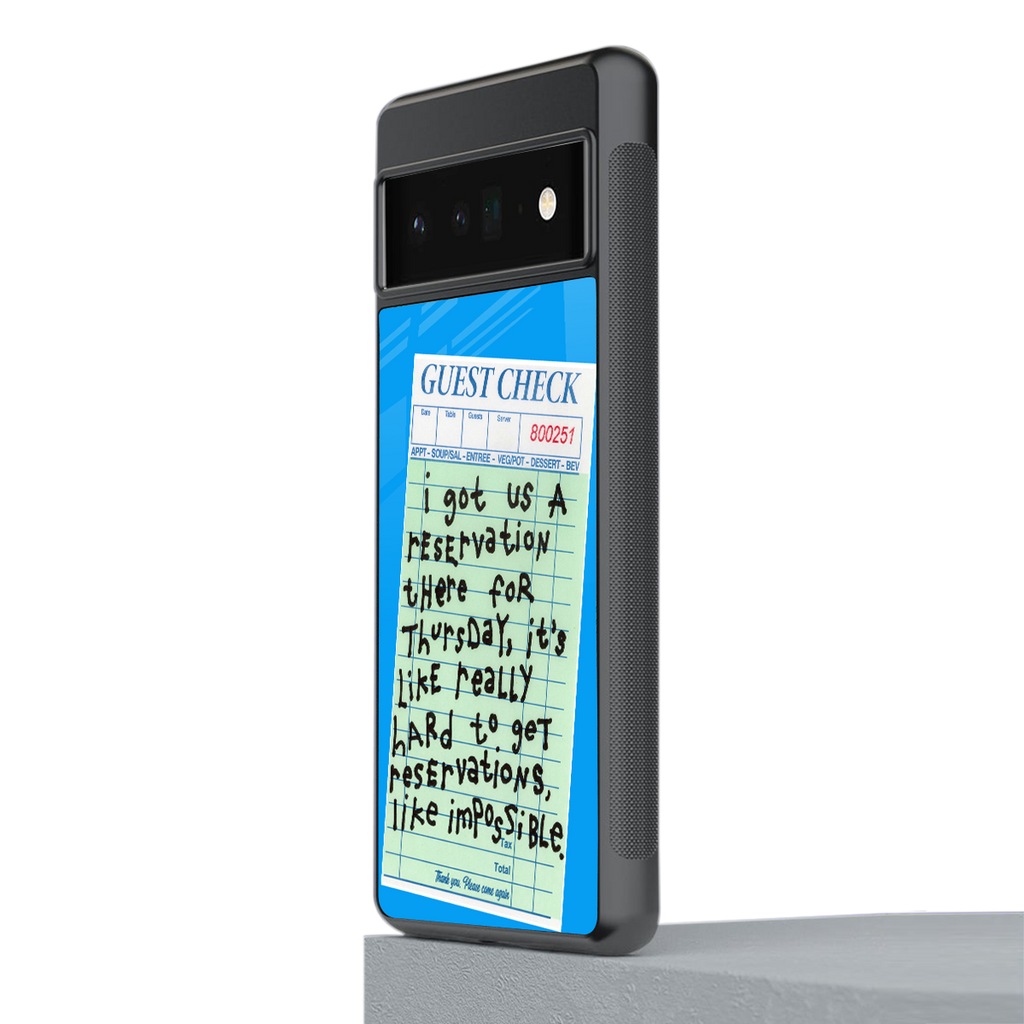 the reservation back phone cover | glass case for google pixel 6 pro