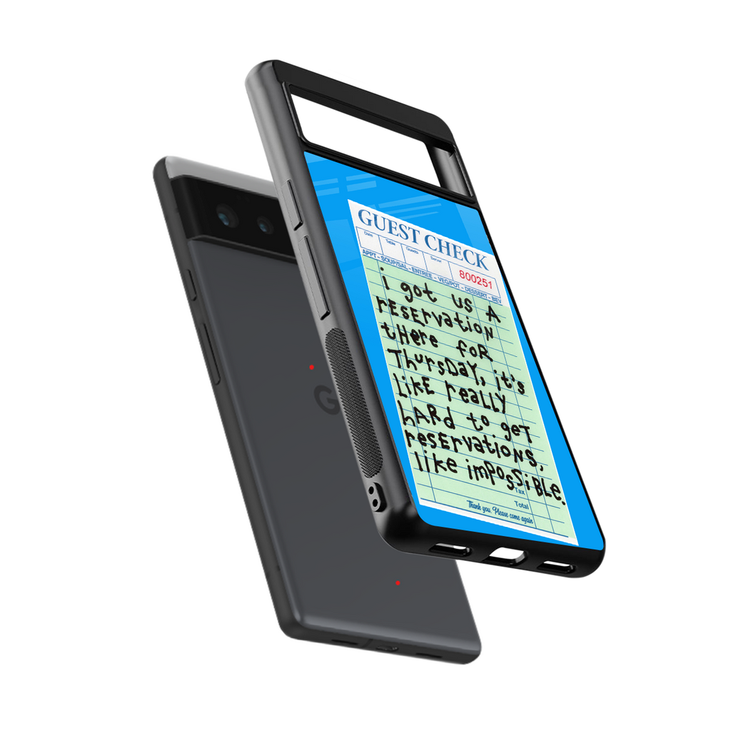 the reservation back phone cover | glass case for google pixel 6