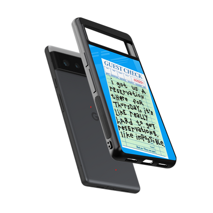 the reservation back phone cover | glass case for google pixel 6