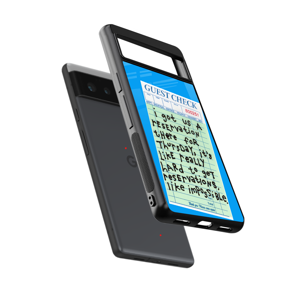 the reservation back phone cover | glass case for Google Pixel 6A