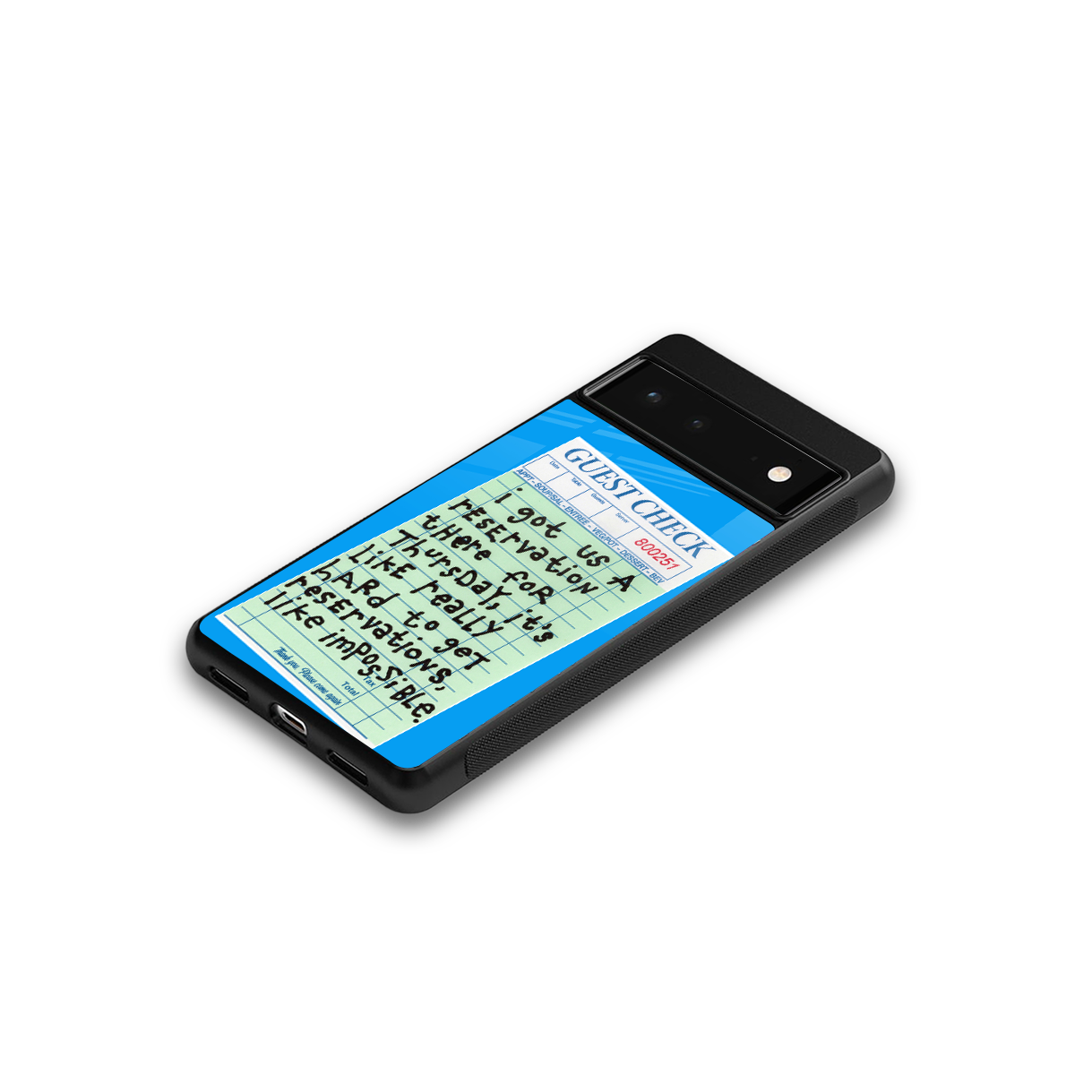 the reservation back phone cover | glass case for Google Pixel 6A