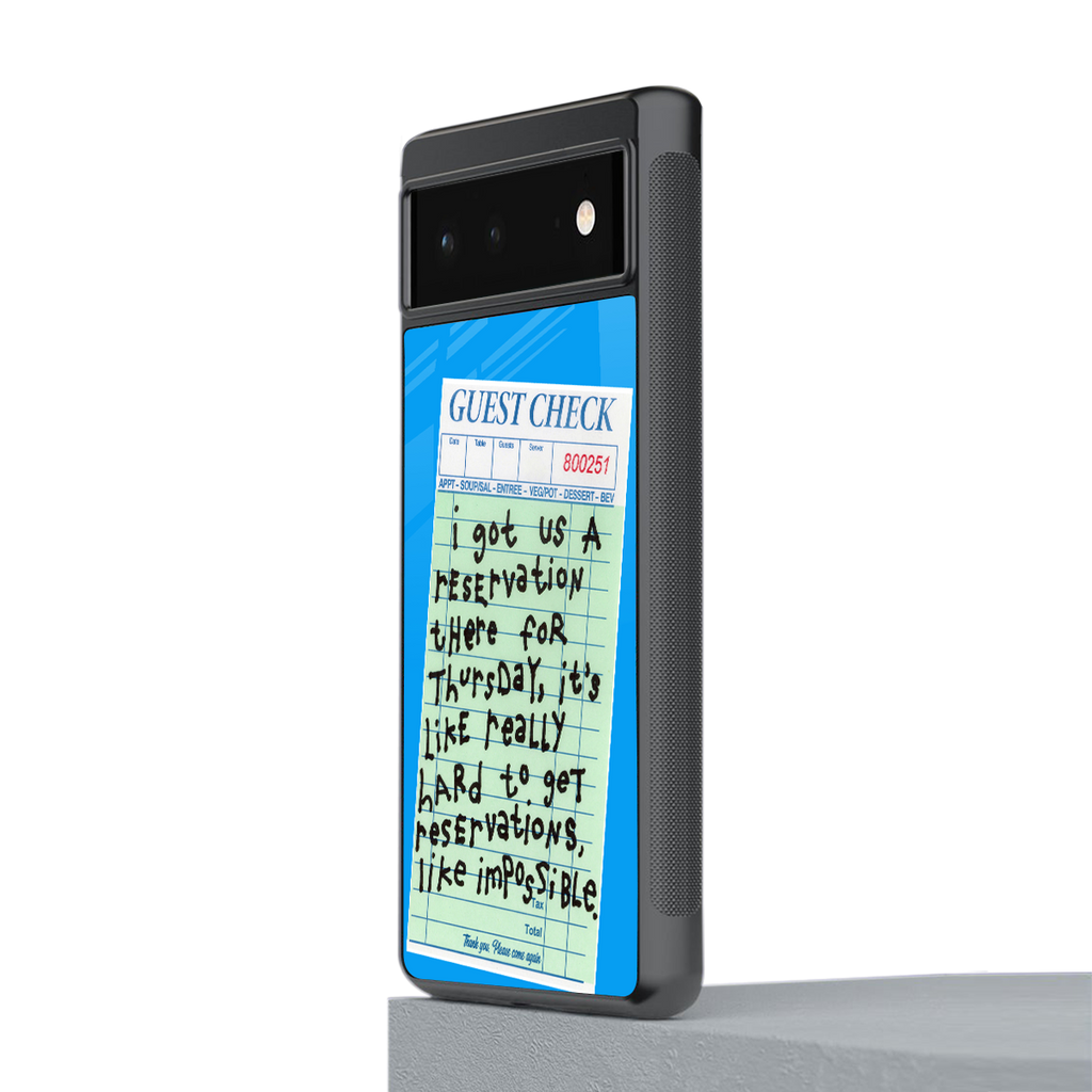 the reservation back phone cover | glass case for google pixel 6