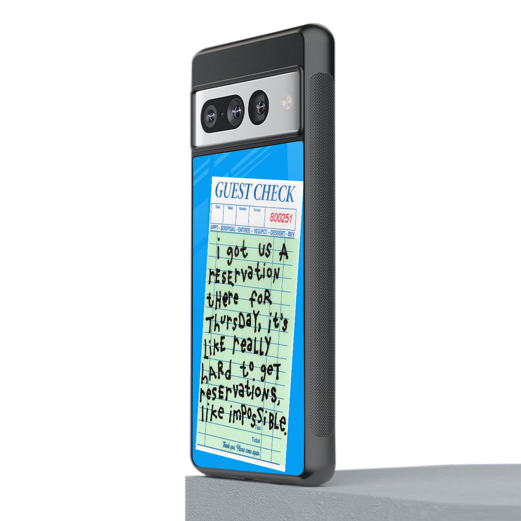 the reservation back phone cover | glass case for google pixel 7 pro