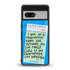 the reservation back phone cover | glass case for Google Pixel 7