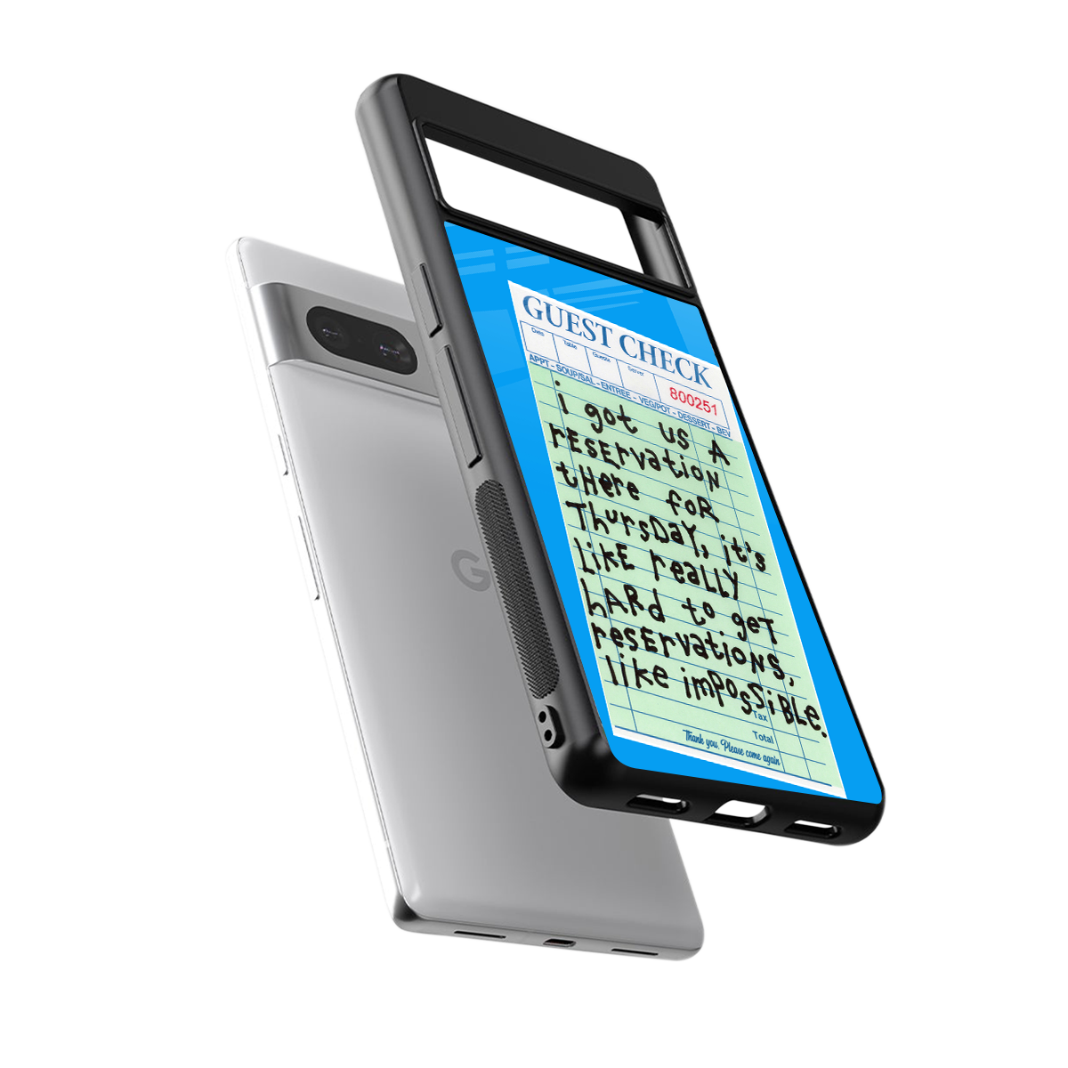the reservation back phone cover | glass case for Google Pixel 7