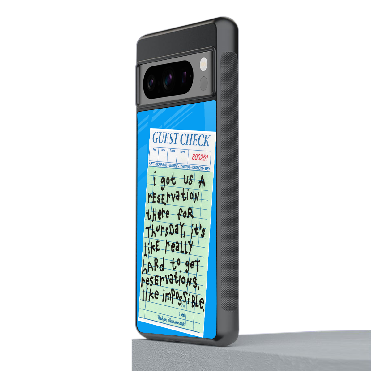 the reservation back phone cover | glass case for google pixel 8 pro