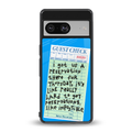 the reservation back phone cover | glass case for Google Pixel 8