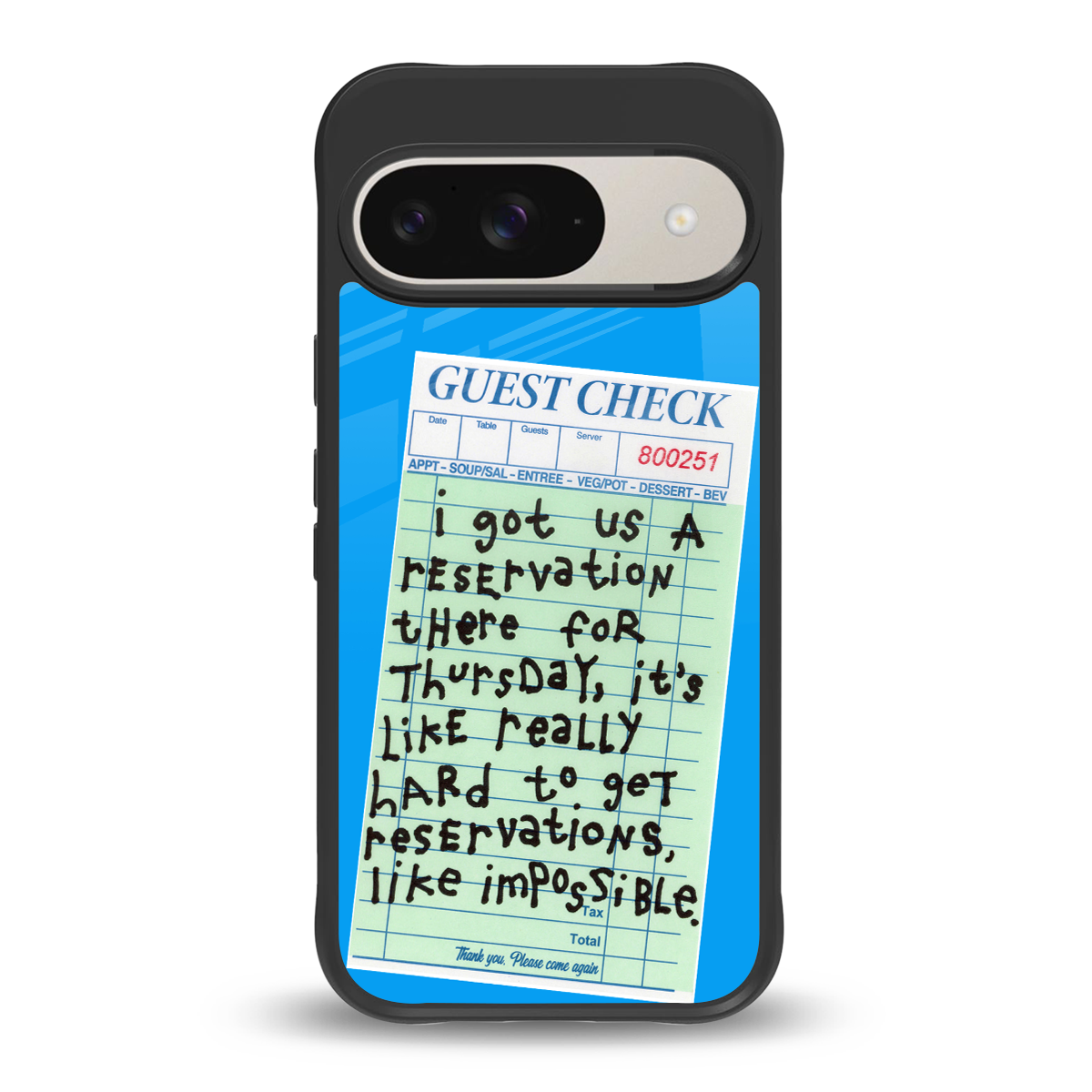 the reservation back phone cover | glass case for google pixel 9