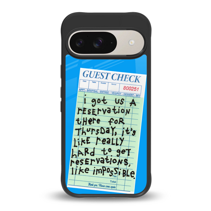 the reservation back phone cover | glass case for google pixel 9