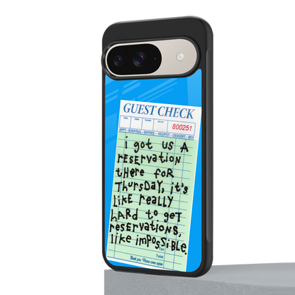 the reservation back phone cover | glass case for google pixel 9
