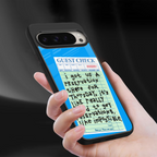 the reservation back phone cover | glass case for google pixel 9 pro xl