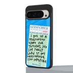 the reservation back phone cover | glass case for google pixel 9 pro xl