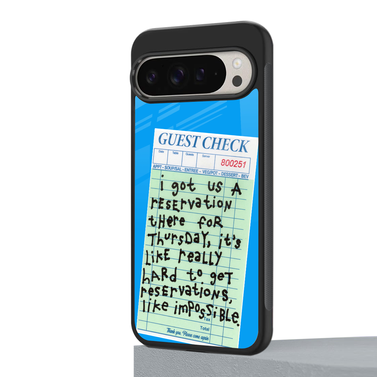 the reservation back phone cover | glass case for google pixel 9 pro xl