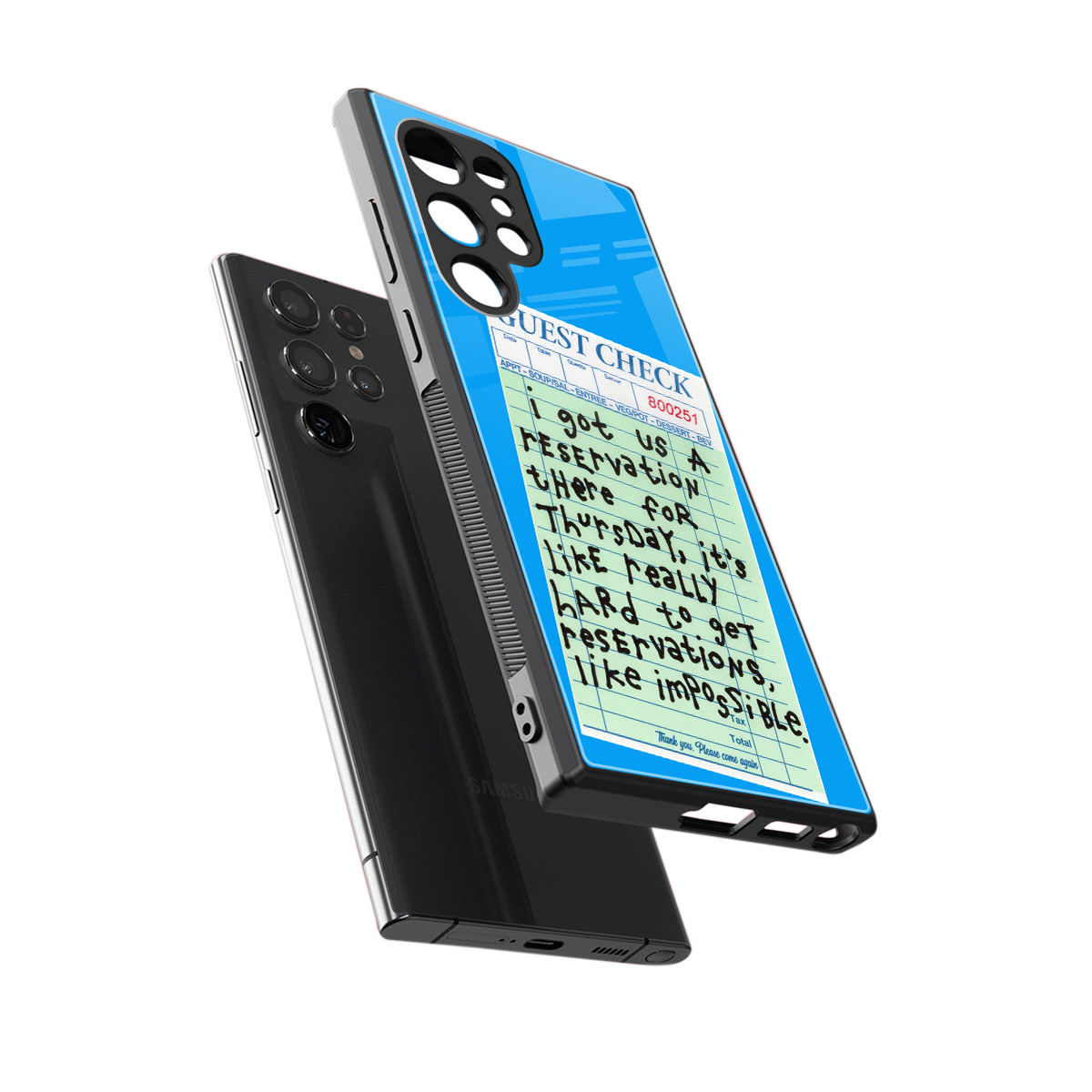 the reservation back phone cover | glass case for samsung galaxy s23 ultra