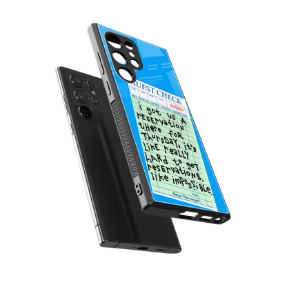 the reservation back phone cover | glass case for samsung galaxy s23 ultra