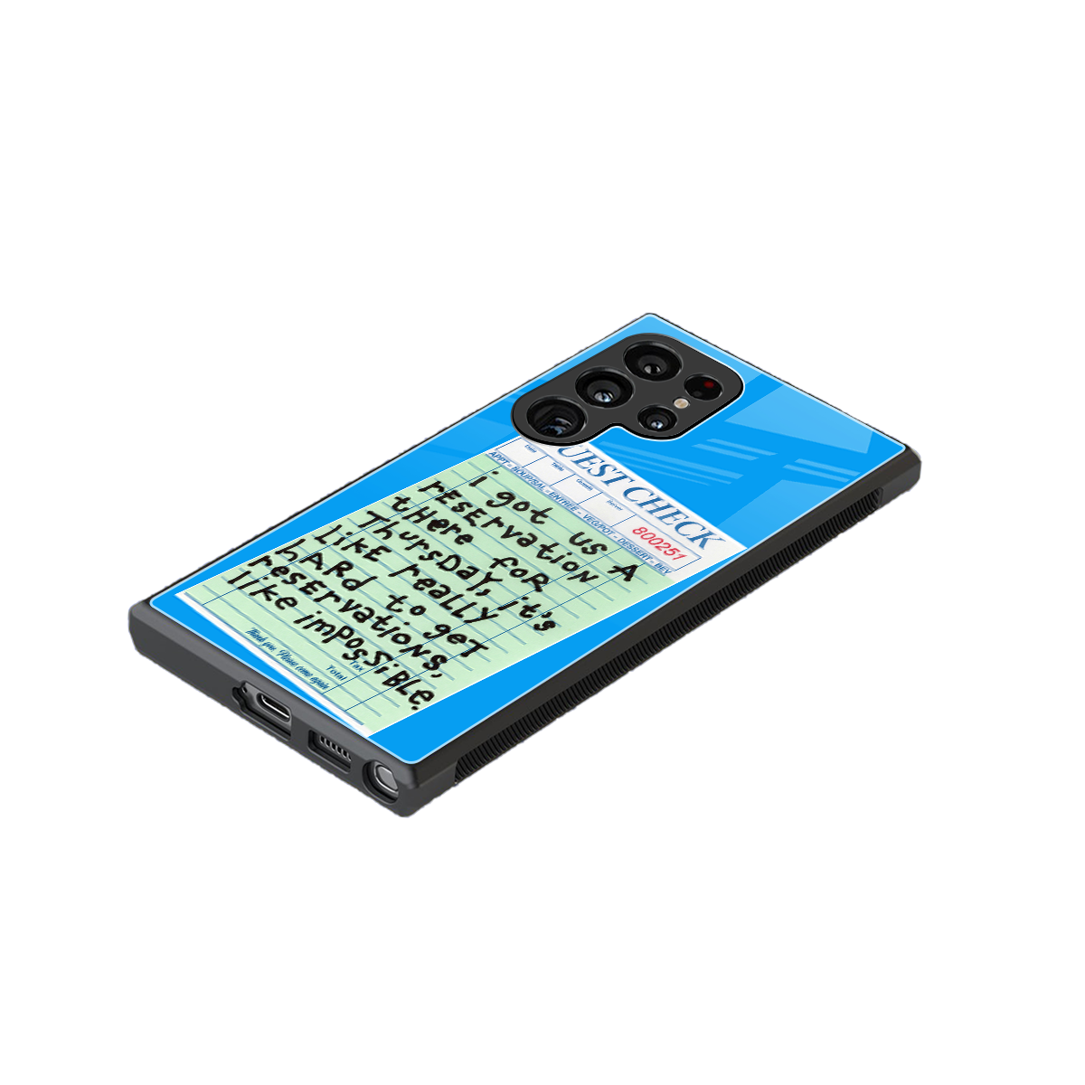 the reservation back phone cover | glass case for samsung galaxy s23 ultra
