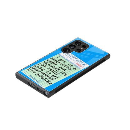 the reservation back phone cover | glass case for samsung galaxy s23 ultra