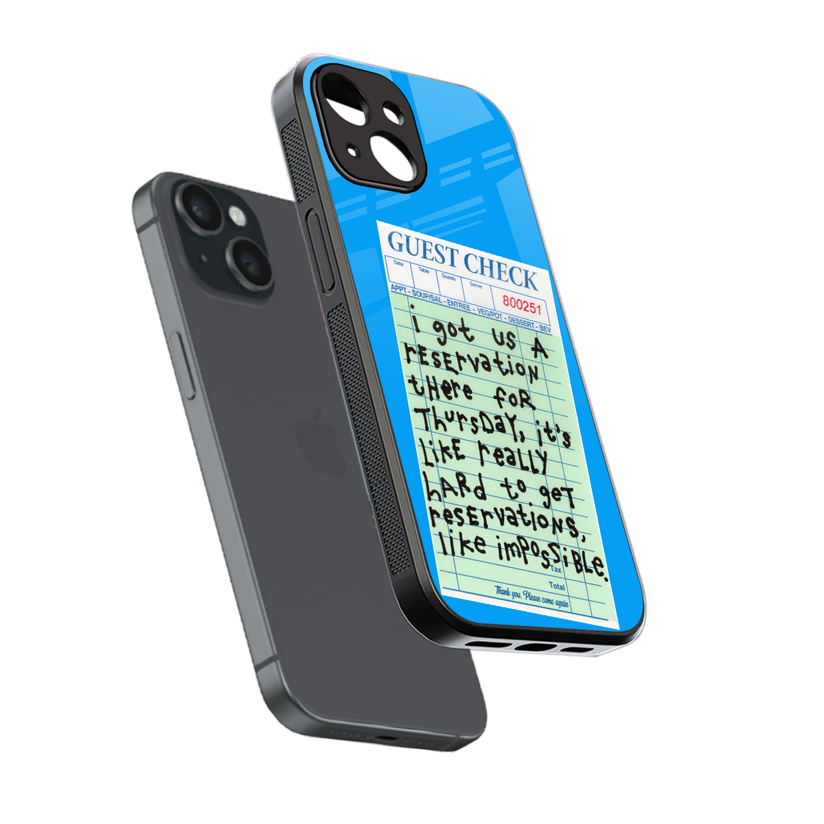 the reservation back phone cover | glass case for iphone 15