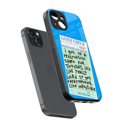 the reservation back phone cover | glass case for iphone 14