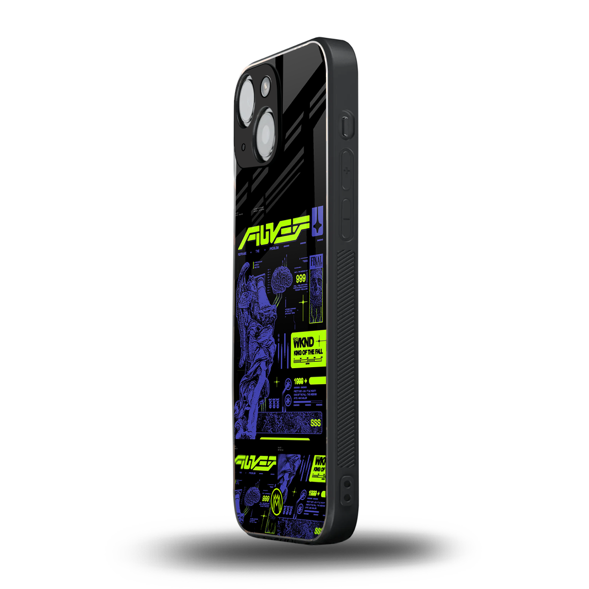 the weeknd back phone cover | glass case for iphone 13 mini