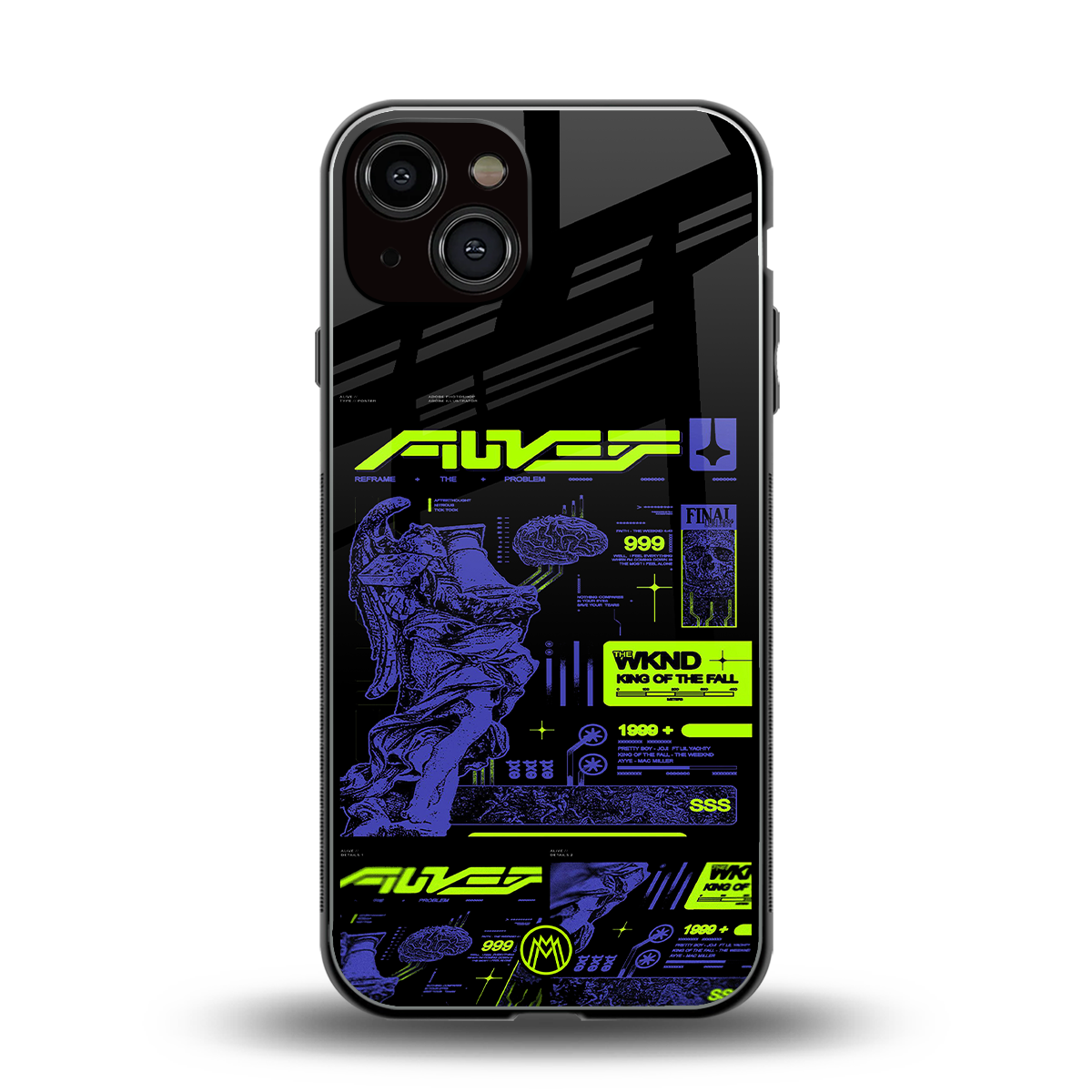 the weeknd back phone cover | glass case for iphone 13