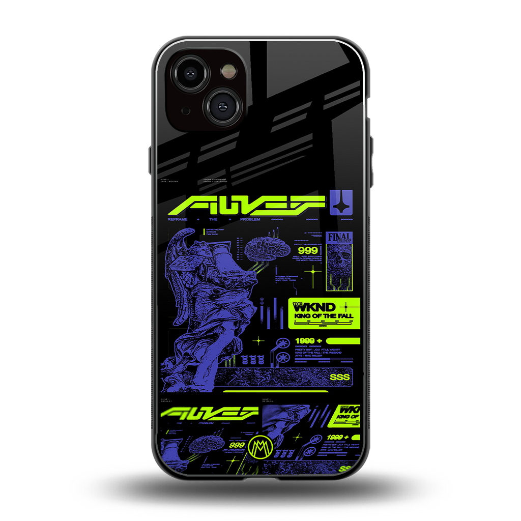 the weeknd back phone cover | glass case for iphone 14 plus