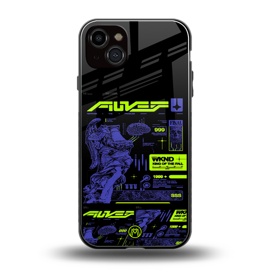 the weeknd back phone cover | glass case for iphone 14 plus
