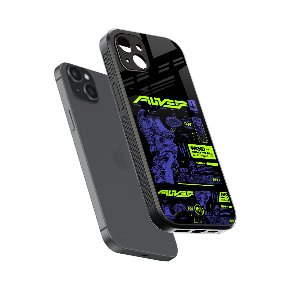 the weeknd back phone cover | glass case for iphone 15 plus