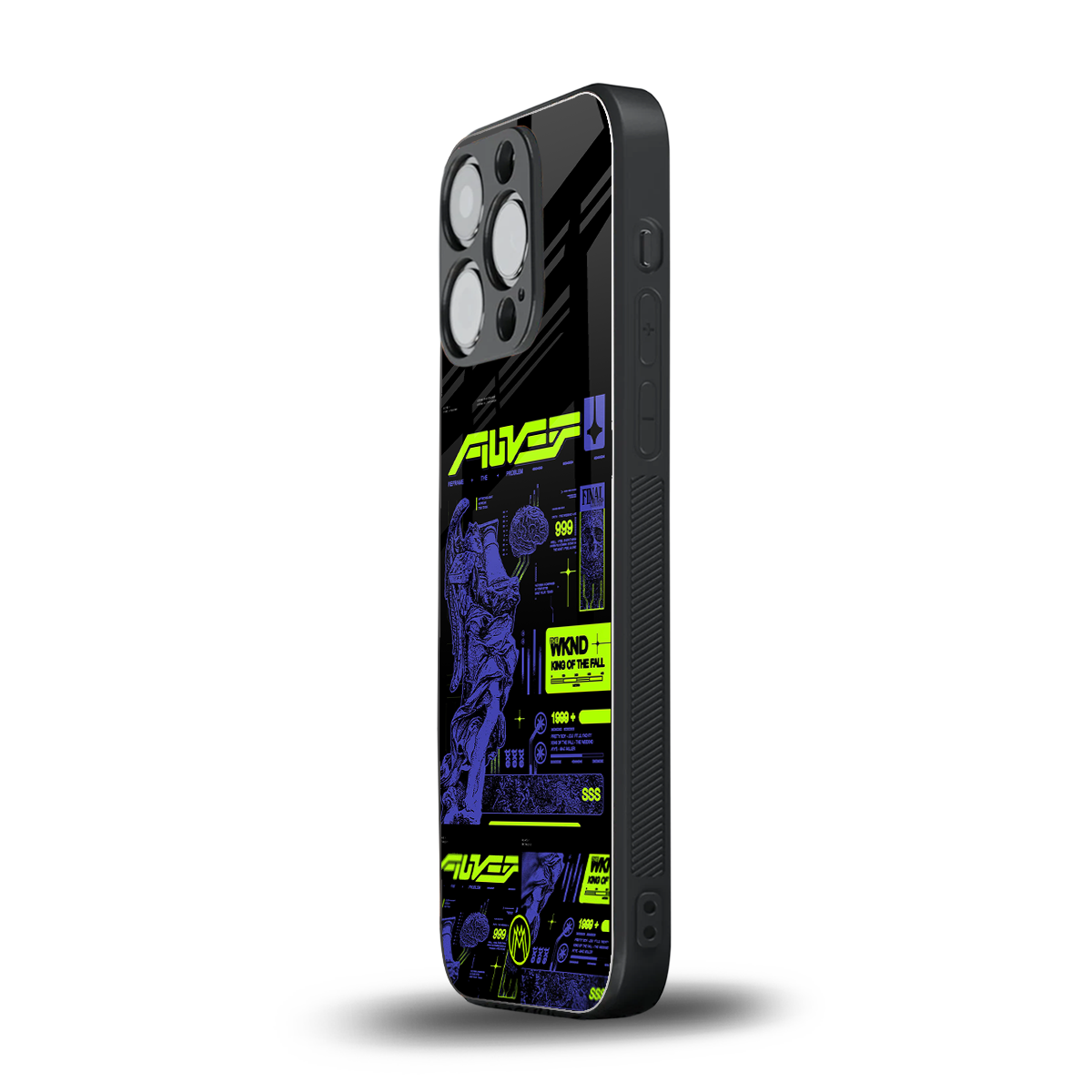 the weeknd back phone cover | glass case for iphone 15 pro