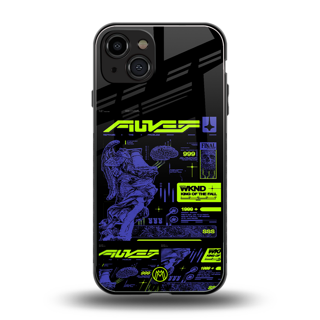 the weeknd back phone cover | glass case for iphone 15