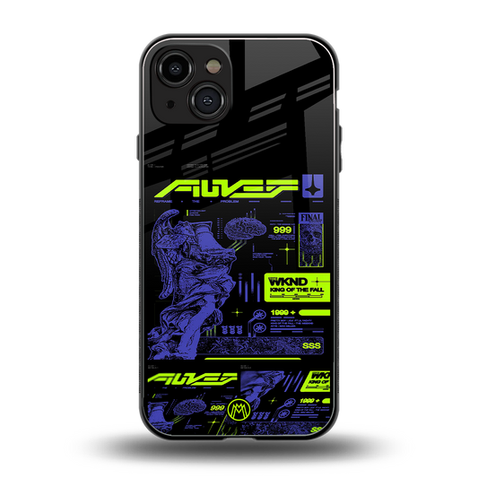 the weeknd back phone cover | glass case for iphone 15
