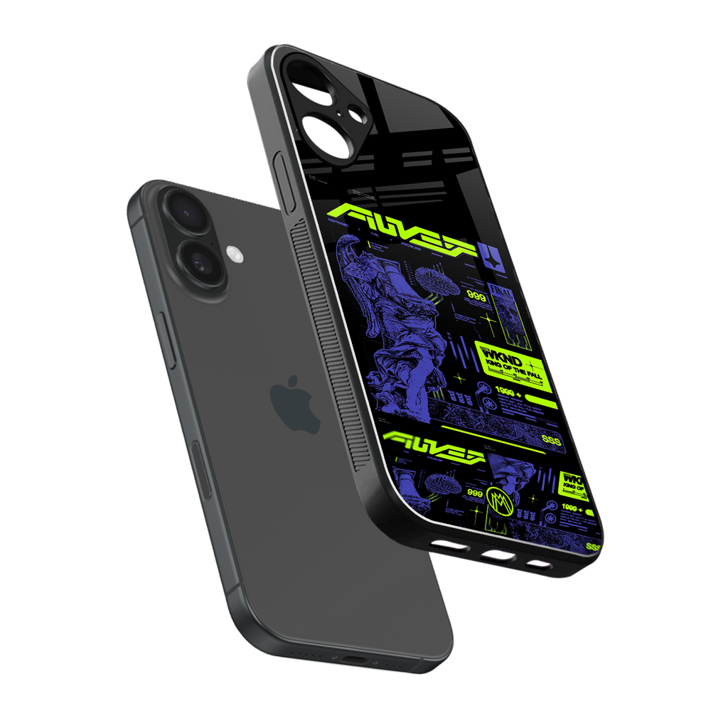 the weeknd back phone cover | glass case for iphone 16 plus