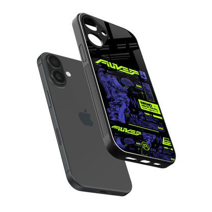 the weeknd back phone cover | glass case for iphone 16 plus