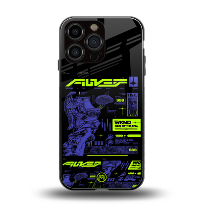 the weeknd back phone cover | glass case for iphone 16 pro max