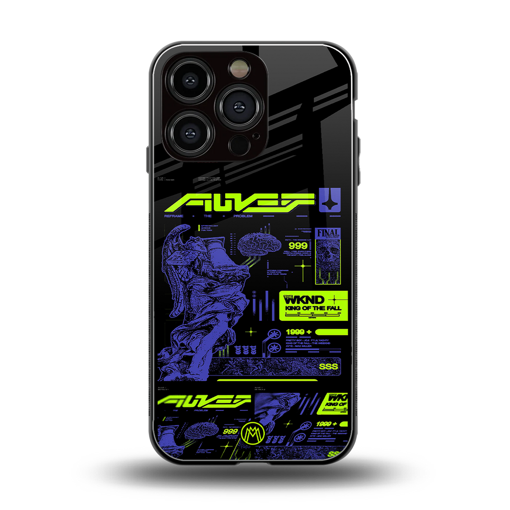 the weeknd back phone cover | glass case for iphone 16 pro