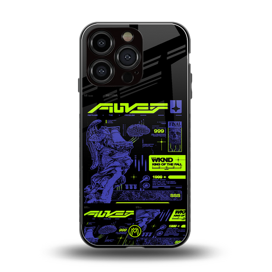 the weeknd back phone cover | glass case for iphone 16 pro