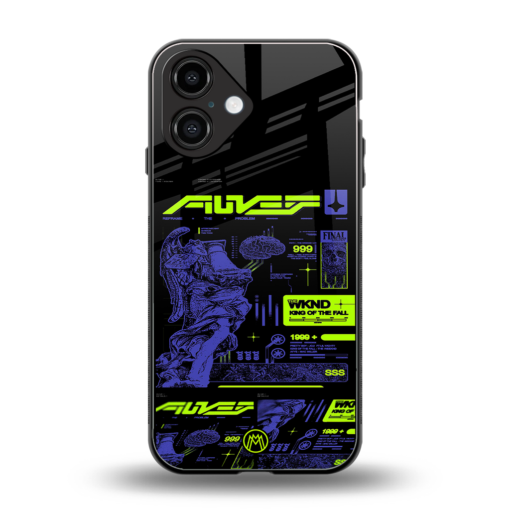 the weeknd back phone cover | glass case for iphone 16