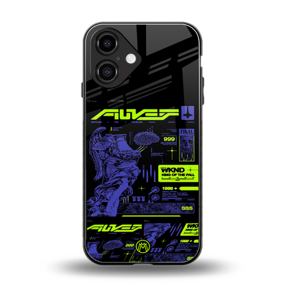 the weeknd back phone cover | glass case for iphone 16