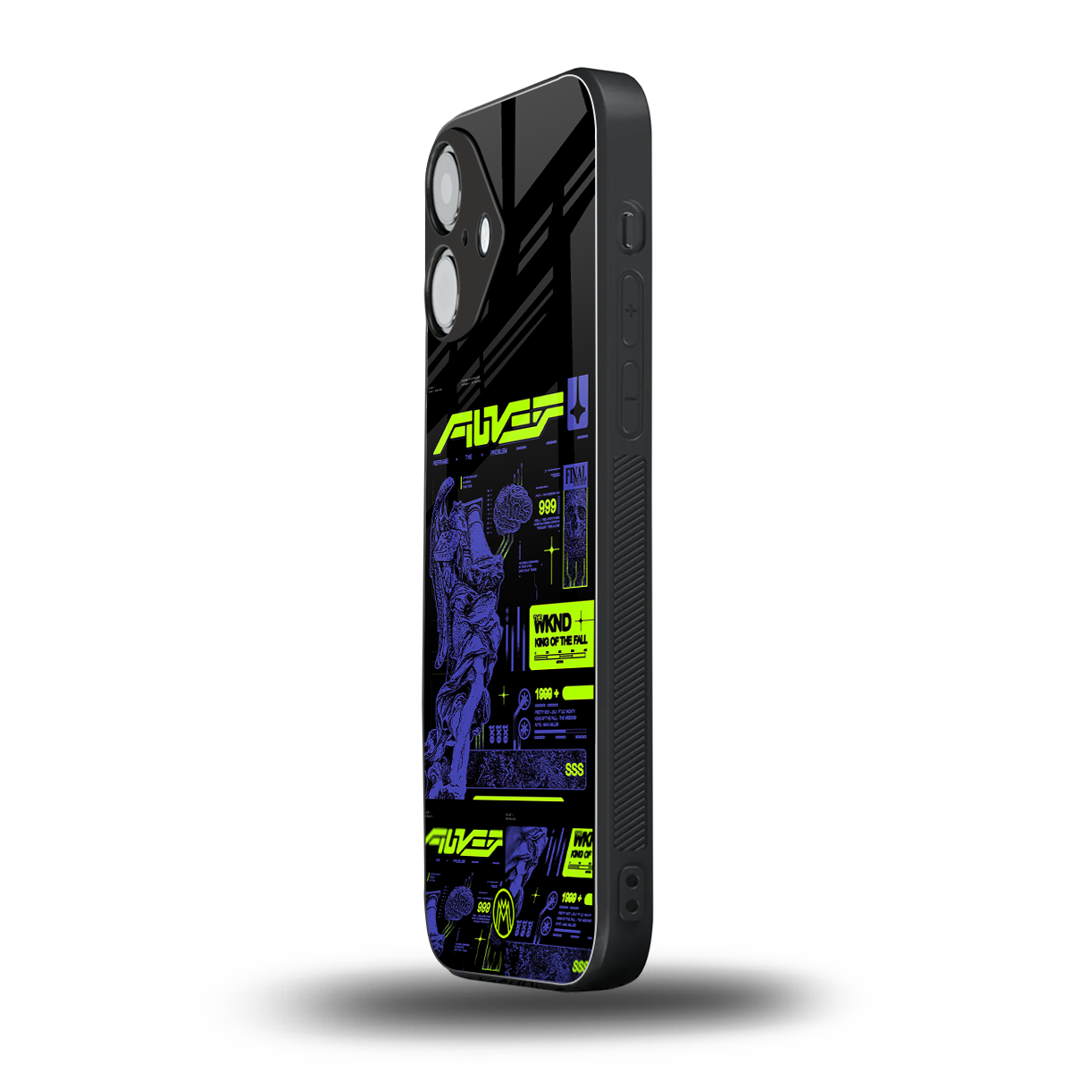 the weeknd back phone cover | glass case for iphone 16