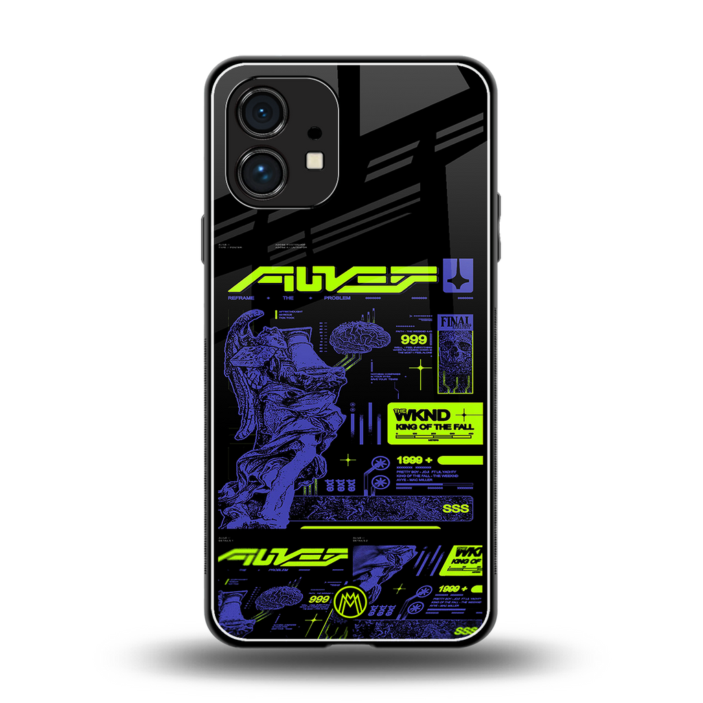 the weeknd back phone cover | glass case for nothing phone 1